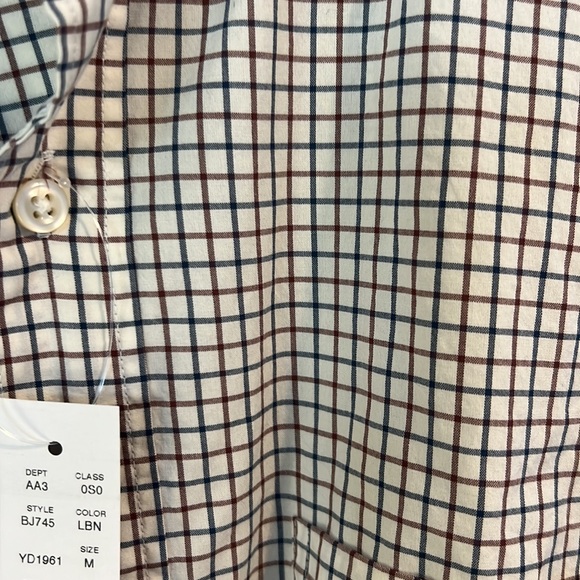 NWT J Crew 100’s 2-Ply Yarns Slim Button Down sz M - Picture 4 of 6